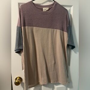 Trendy Colorblock Womens Shirt